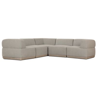 Evander Outdoor 5 Piece Sectional Sofa
