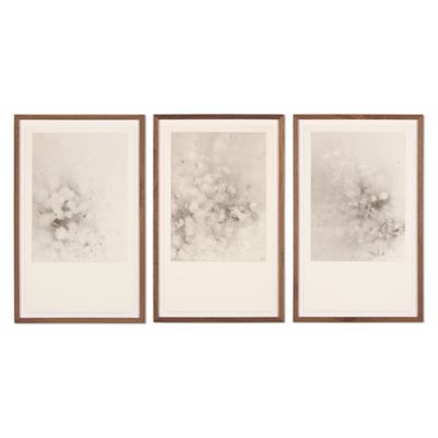 Breath Drawing Triptych Wall Art by Adrian White
