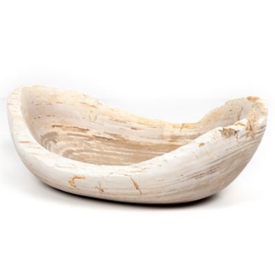 Petrified Wood Oval Bowl