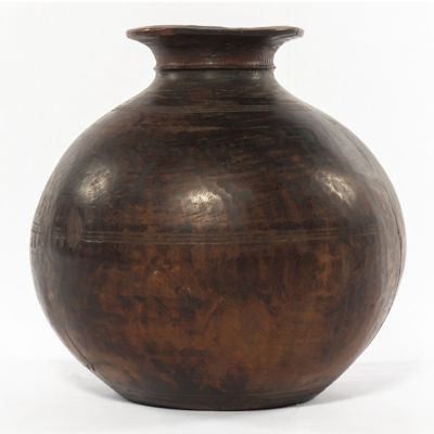 Found Wooden Jar