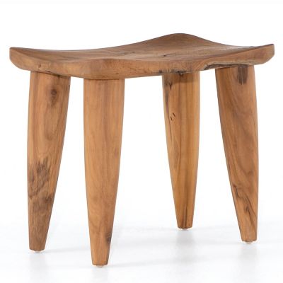 Zuri Outdoor Stool (Aged Natural Teak) - OPEN BOX