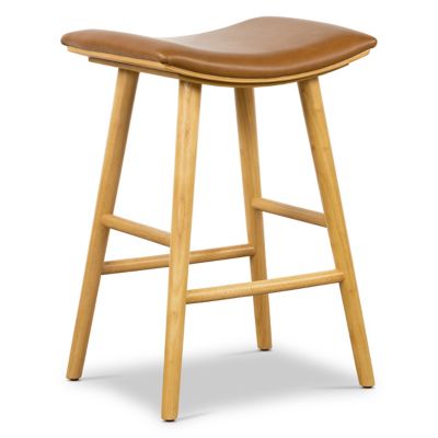 Union Saddle Stool(Butterscotch w/ Smoked Parawood)-OPEN BOX