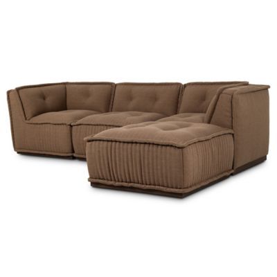 Amber Lewis x Four Hands Detta 3-Piece Sectional with Ottoman