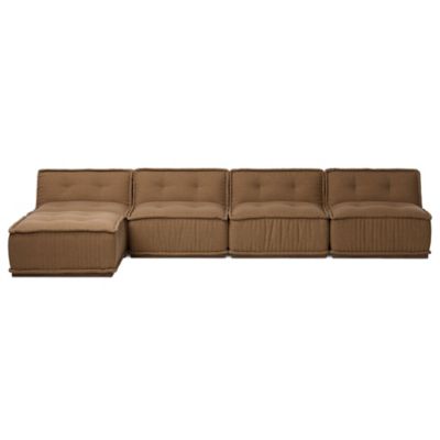 Amber Lewis x Four Hands Detta 4-Piece Sectional with Ottoman