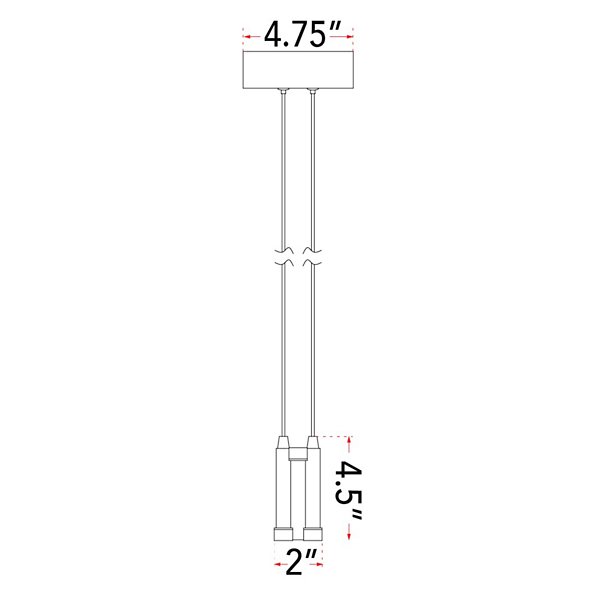 Wishbone LED Linear Suspension