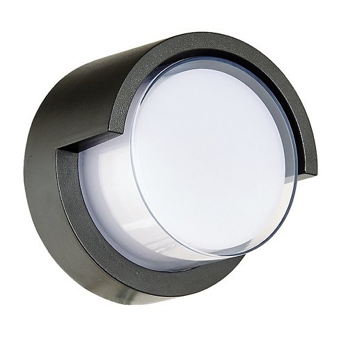 Geo LED Outdoor Wall Sconce with Hood