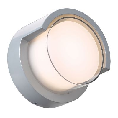 Geo LED Outdoor Wall Sconce with Hood