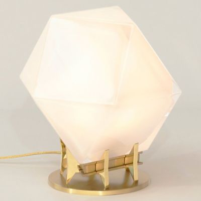 Welles Double-Blown Glass Desk Lamp