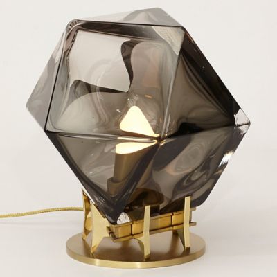 Welles Double-Blown Glass Desk Lamp