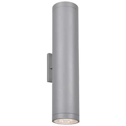 Sandpiper Outdoor Round Cylinder Sconce (Satin/L) - OPEN BOX