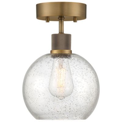 Port Nine Burgundy Semi-Flushmount