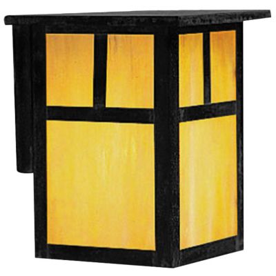 Mission Wall Sconce (Tan|T-bar|Satin Black|Small) - OPEN BOX