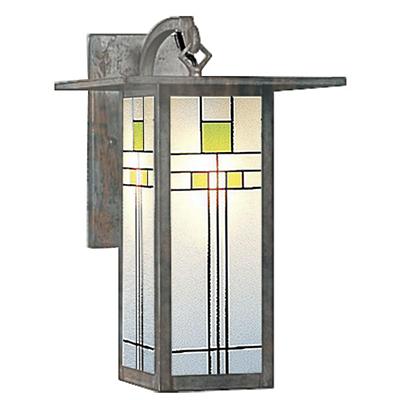 Franklin Wall Sconce (Arch Arm/Yellow-Green/Bronze)-OPEN BOX