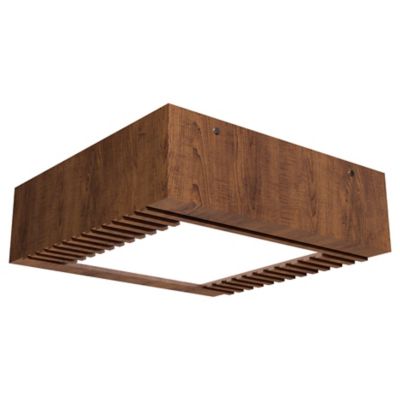 Slatted Square LED Flushmount
