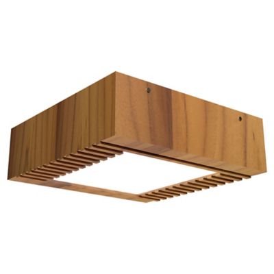Slatted Square LED Flushmount