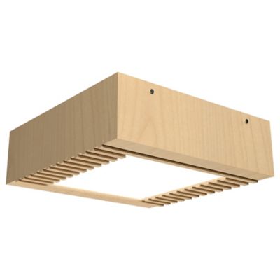 Slatted Square LED Flushmount