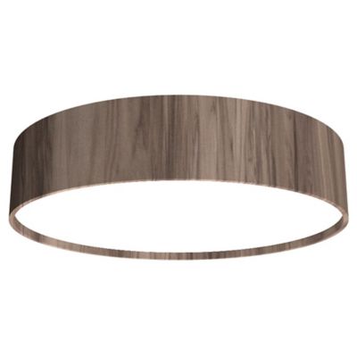Cylindrical Flushmount (American Walnut|14 In|LED)-OPEN BOX