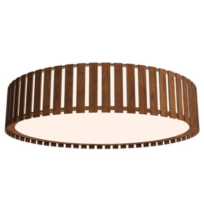 Slatted LED Flushmount(Imbuia|31 In|Integrated LED)-OPEN BOX