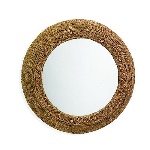 Ricki Seagrass Round Mirror