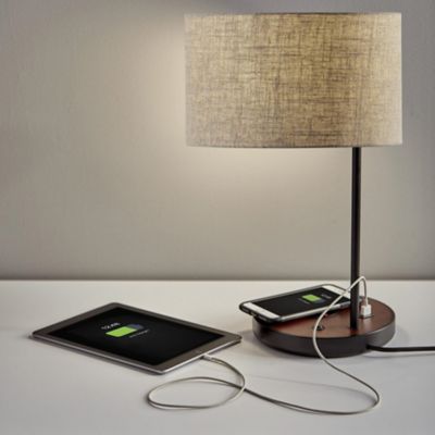 Oliver Wireless Charging Table Lamp by Adesso at