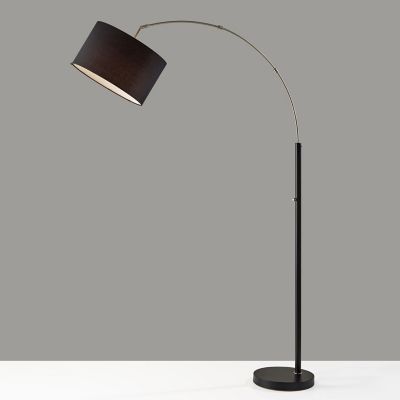 Preston Arc Floor Lamp By Adesso At, Dexter Arc Floor Lamp With White Shade