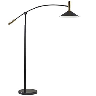 Bradley LED Arc Floor Lamp with Smart Switch