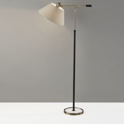 Vintage Swing Arm Floor Lamp Premium Italian Brass