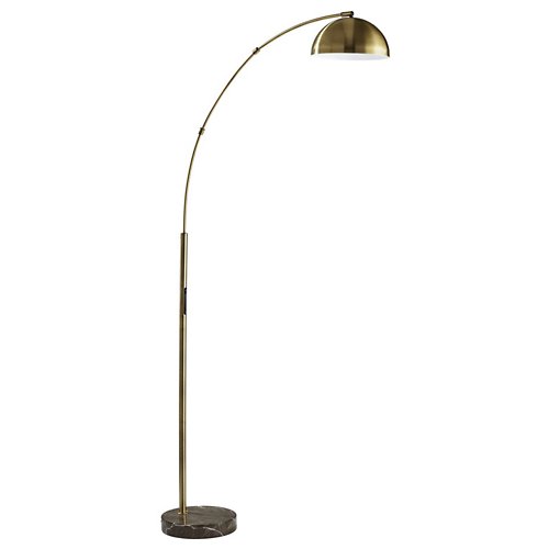 Bolton Arc LED Floor Lamp with Smart Switch