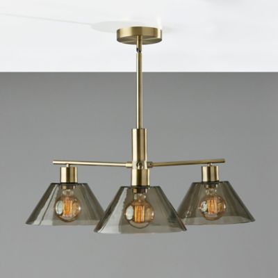 Zoe Eight-Light Brass Chandelier