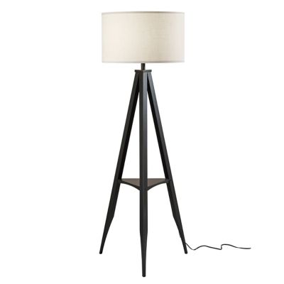 Warren Shelf Floor Lamp (Black) - OPEN BOX