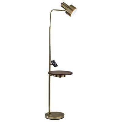 Joel Wireless Charging Task Floor Lamp with Table