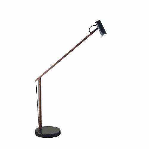 Crane LED Desk Lamp (Walnut Wood with Black)-OPEN BOX RETURN