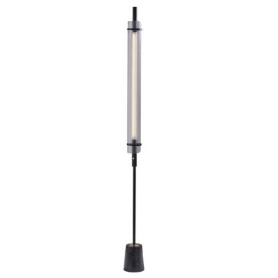Flair LED Floor Lamp(Black w/Antique Brass Accents)-OPEN BOX