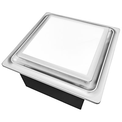 Slim Fit Square Profile Quiet Bathroom Exhaust Fan with LED Light