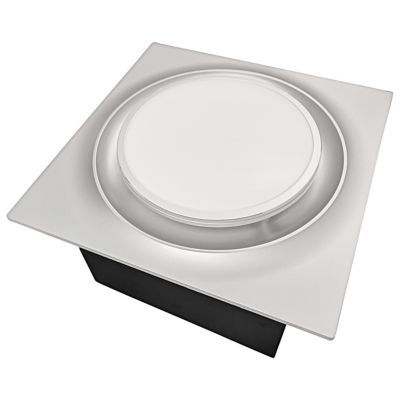 Slim Fit Round Profile Quiet Bathroom Exhaust Fan with LED Light