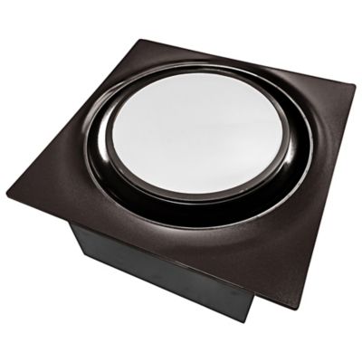 Slim Fit Round Profile Quiet Bathroom Exhaust Fan with LED Light