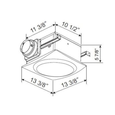 Slim Fit Bathroom Exhaust Fan by Aero Pure at