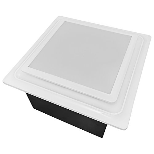 Square Bathroom Exhaust Fan with Adjustable Speed and Humidity Sensor