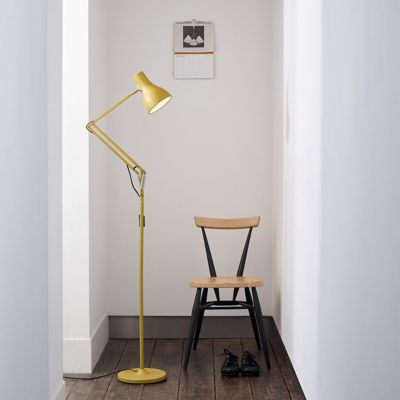 ochre floor lamp next