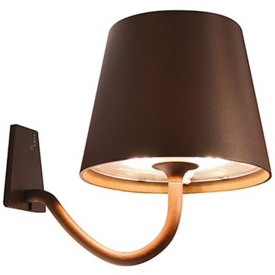 Lampe magnétique ovale noire 40 cm