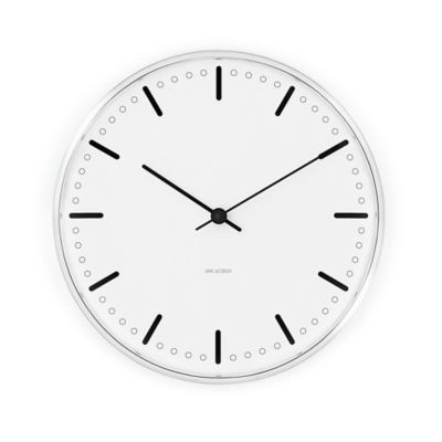 City Hall Wall Clock by Arne Jacobsen Clocks at Lumens.com