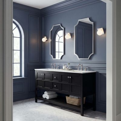 Shown in Chrome finish, lit, in use