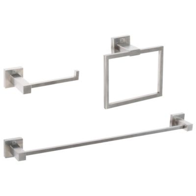 Parker 3-Piece Bathroom Hardware Set with Ring