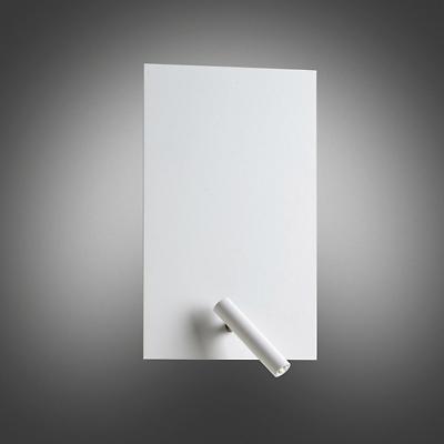 Flat Rectangular Wall Sconce with LED Reading Light