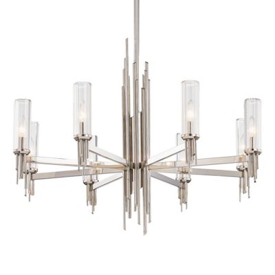 Torres Ribbed Glass Chandelier