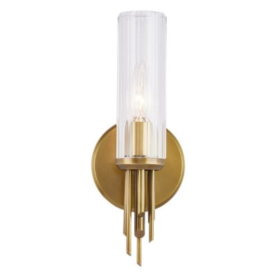 Torres Ribbed Glass Wall Sconce