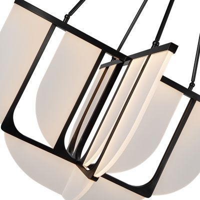 Shown in Urban Bronze finish, detail view, lit