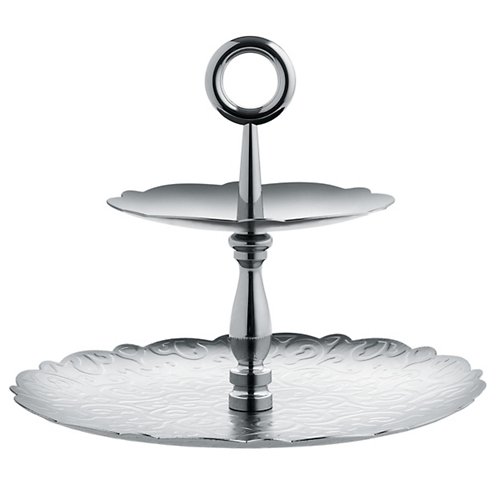 Dressed for X-mas 2-Tier Cake Stand (Steel) - OPEN BOX