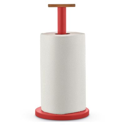 Red kitchen roll discount holder