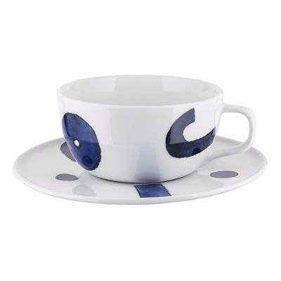 Yunokiware Coffee Cup and Saucer, Set of 4